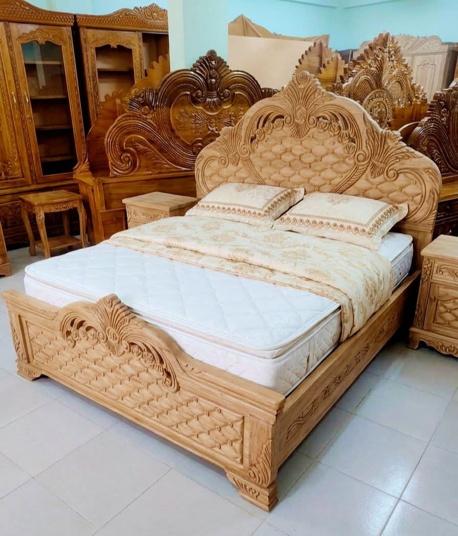 Lacker Palish Box Beds / Khat 1 Sete